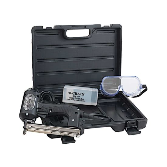 Electric Stapler Kit, gundlach staple channel, carpet backing staple gun,