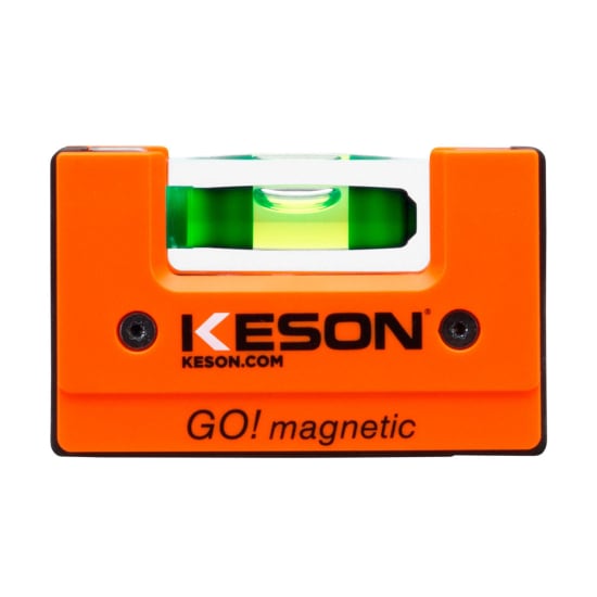 Keson GO! 3" Magnetic Pocket Level with Clip, level, keson levels, floor leveler, floor leveling, level tools