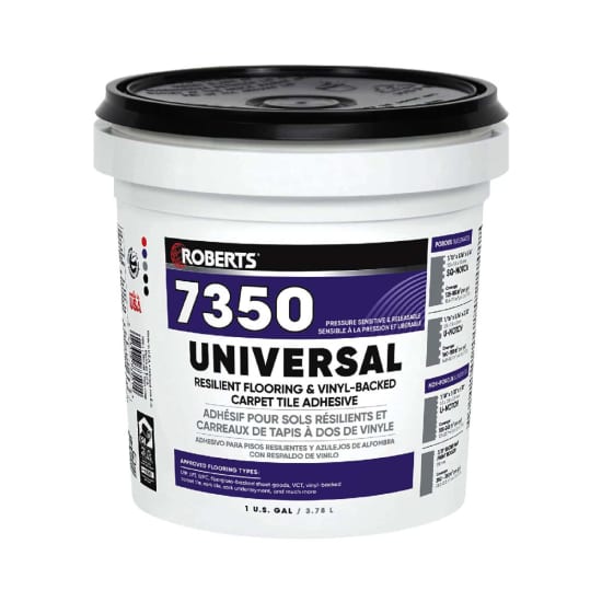 Roberts Wall Base Adhesive For Vinyl, Rubber & Carpet Wall Base, 11 oz