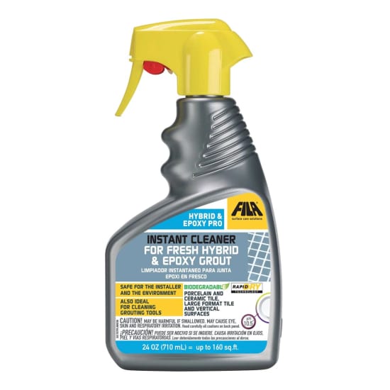 FILA Hybrid & Epoxy Pro Instant Cleaner for Fresh Hybrid & Epoxy Grout, 24 oz spray bottle, 44750706AME, grouting tools, grout cleaner