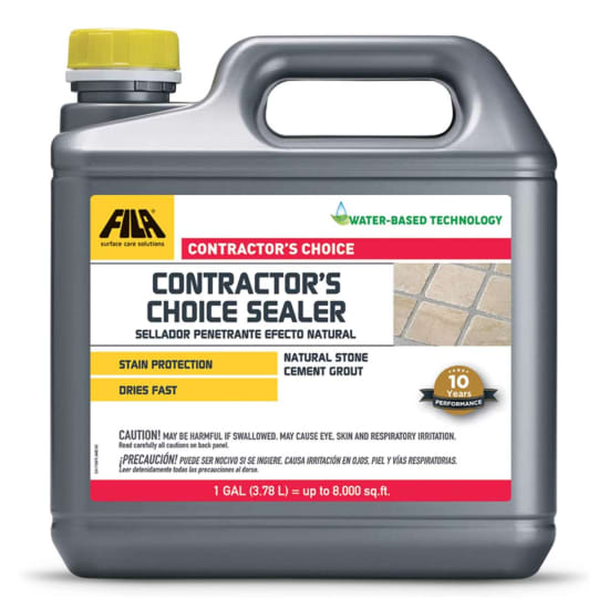 FILA Contractors Choice Sealer 1 Gallon, grout sealer, grout sealer, gravel stone sealer, impregnator sealer, FILA floor products