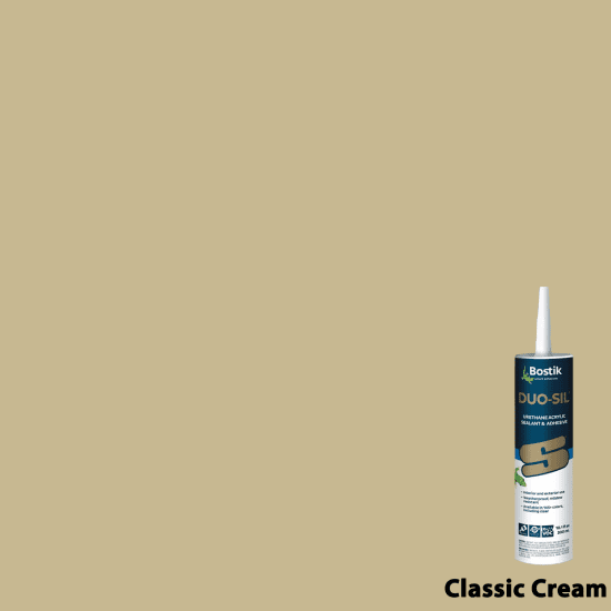 Bostik DUO-SIL Urethane Acrylic Sealant & Adhesive classic cream 10.1 oz