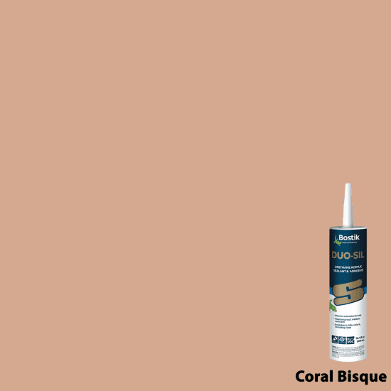 Bostik DUO-SIL Urethane Acrylic Sealant & Adhesive coral bisque 10.1 oz