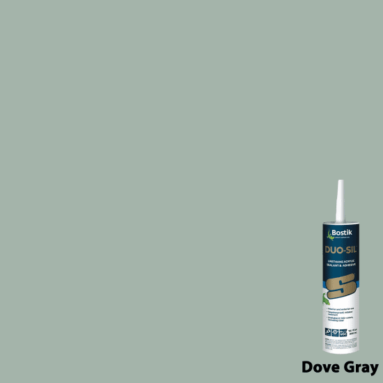 Bostik DUO-SIL Urethane Acrylic Sealant & Adhesive dove gray 10.1 oz