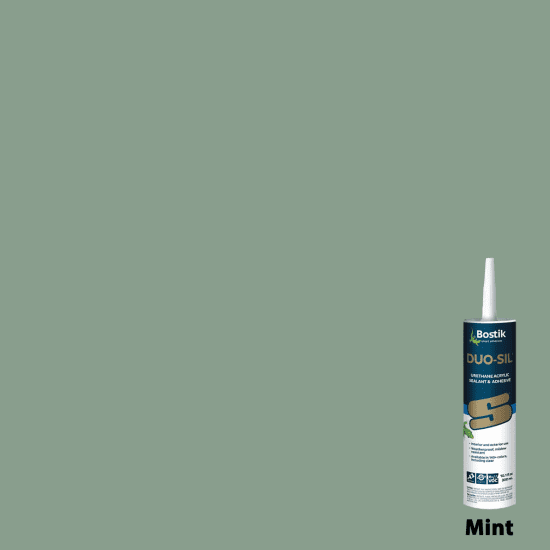 Bostik DUO-SIL Urethane Acrylic Sealant & Adhesive 10.1 oz mint