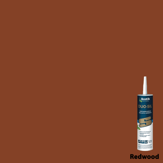 Bostik DUO-SIL Urethane Acrylic Sealant & Adhesive 10.1 oz redwood