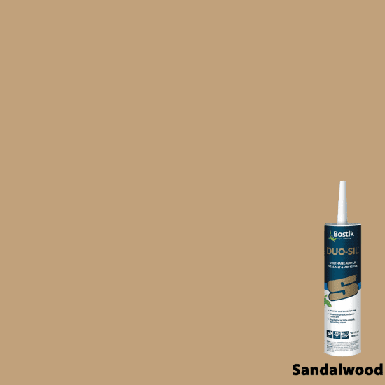 Bostik DUO-SIL Urethane Acrylic Sealant & Adhesive 10.1 oz sandalwood