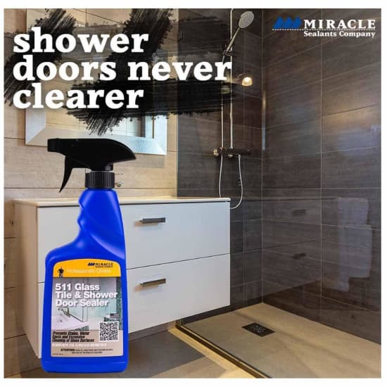 Miracle Sealants GTSS16OZ6 511 Glass Tile & Shower Door Sealer Spray, 16 oz  