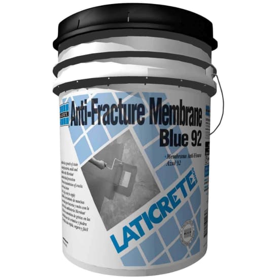 laticrete, waterproof, sheet, membrane, S-09200-NS-05, Blue 92 Anti-Fracture Membrane 5 Gal Liquid only, shower installation products