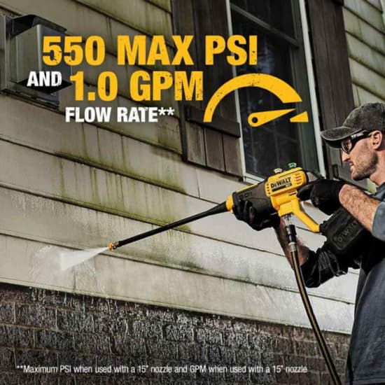 DeWalt 20V Max 550 PSI Cordless Power Cleaner house