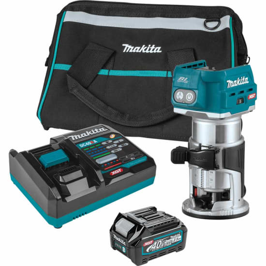 GTR01D1 Makita - 40V max XGT Brushless Cordless Compact Router Kit (2.5Ah)