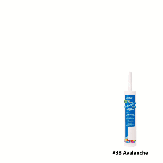 Mapei Keracaulk U Unsanded Siliconized Caulk, 10.5 oz. Cartridge avalanche