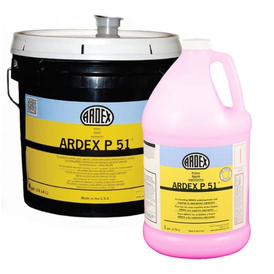 Ardex P-51 Primer improves adhesion of Ardex products