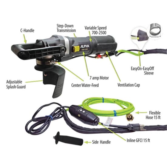 Alpha VSP-320 Variable Speed Polisher Components