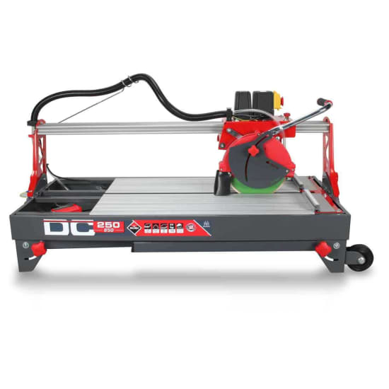 Rubi DC850 Wet Tile Saw Cuts Tile