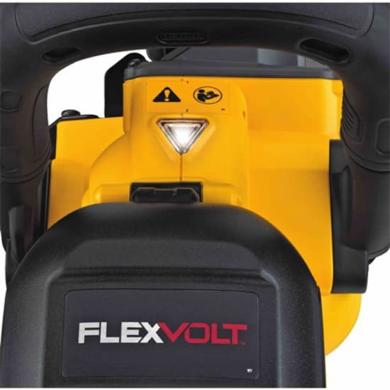 DCS690B Dewalt FlexVolt Heavy load indicator light provides the user with real time power and runtime feedback during demanding applications