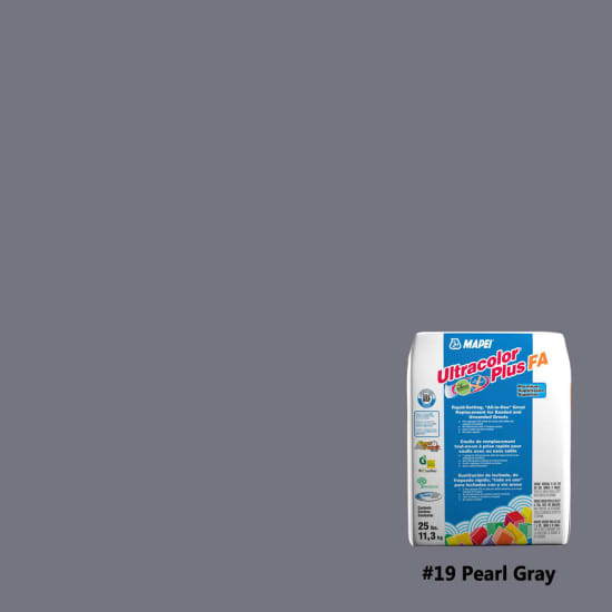 Mapei Ultracolor Plus FA Rapid-Setting Grout 25 lbs pale gray