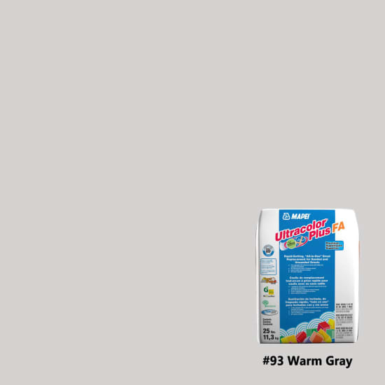 Mapei Ultracolor Plus FA Rapid-Setting Grout 25 lbs warm gray