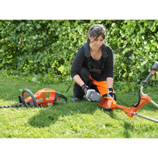 Interchangeable battery for Husqvarna outdoor lawn and garden equipment