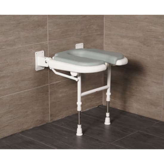 Arc Inc. 4000 Series Standard U Shower Seat - Gray Pad