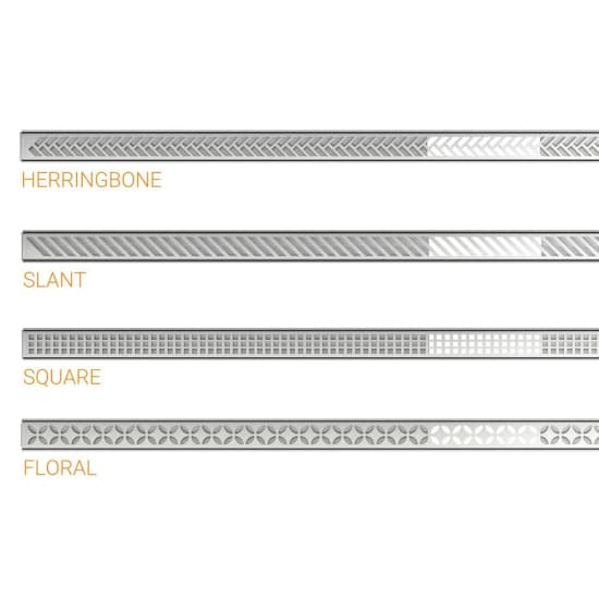 Schluter Systems KERDI-LINE-VARIO Linear Drain Grates Style