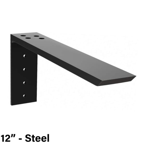 The Original Granite Bracket "L" Bracket Countertop Support - 12" Steel