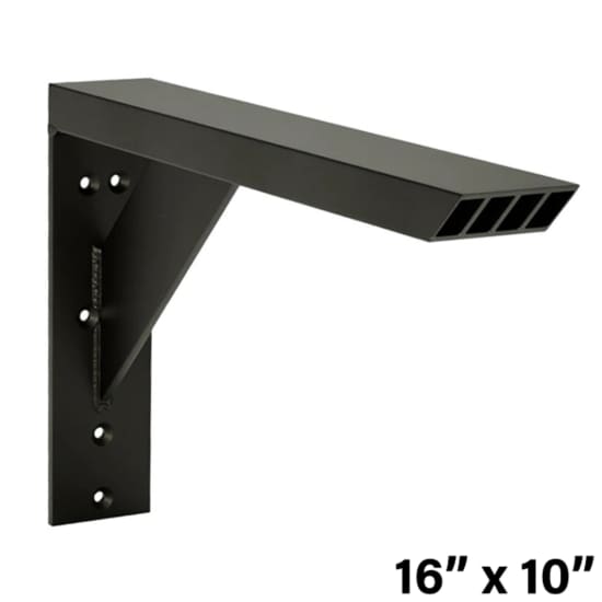 The Original Granite Bracket Industrial Large Shelf Bracket 16 in x 10 in