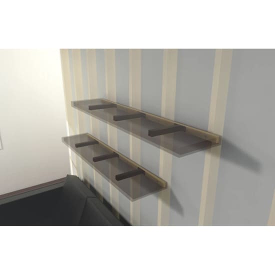 hollow shelf steel bracket