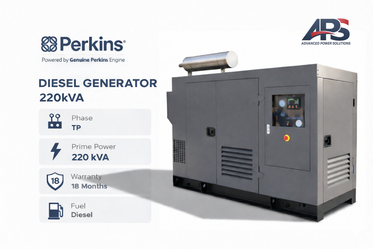 Perkins Industrial APS Series | 220kVA