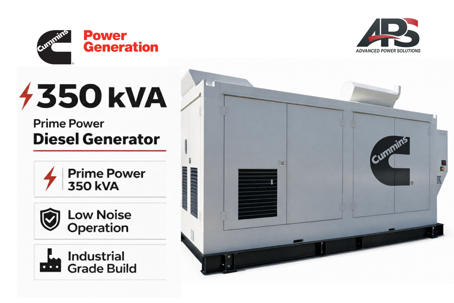 Cummins High-Capacity Generators | 350kVA