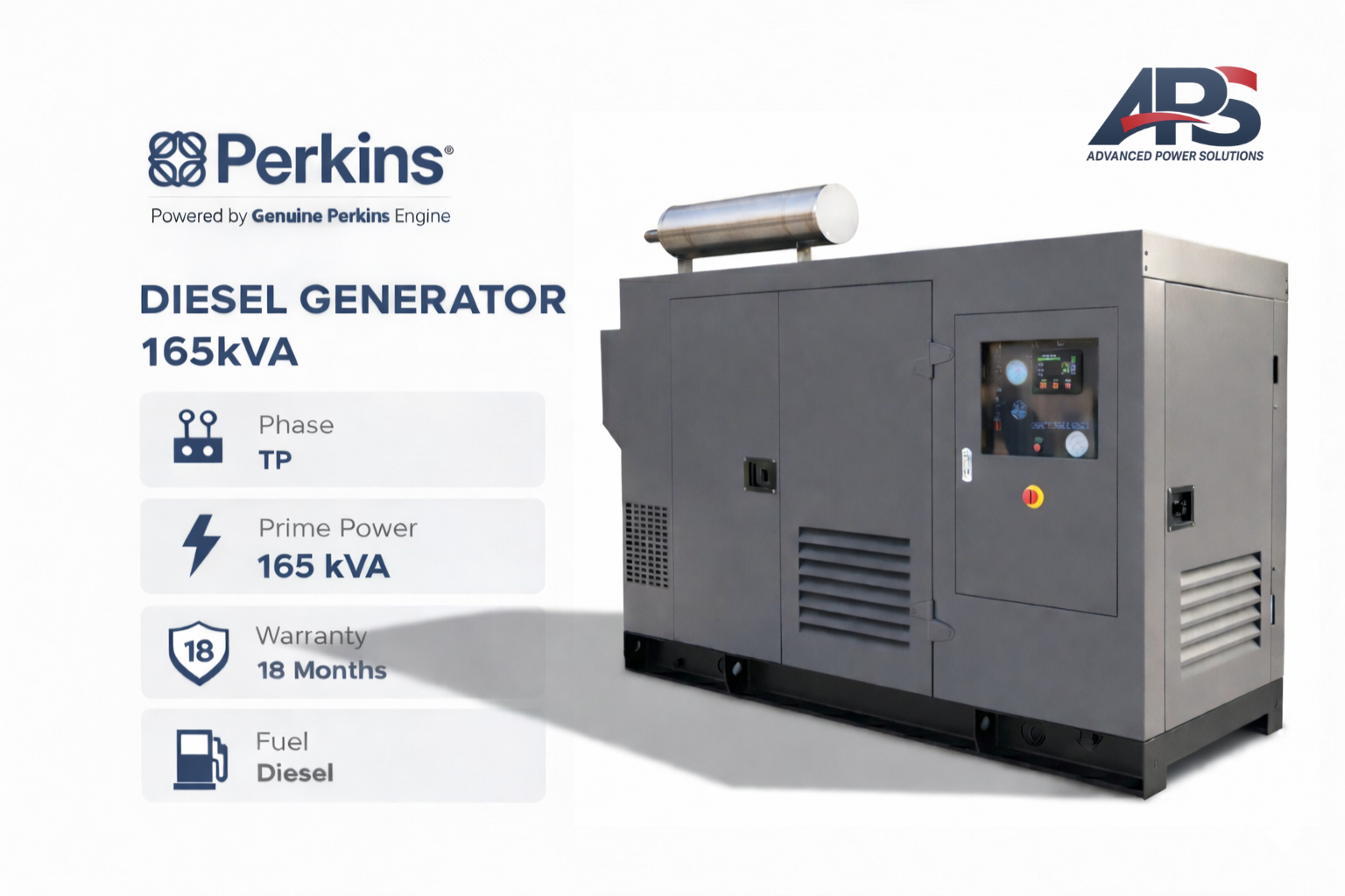 Perkins Industrial APS Series | 165kVA