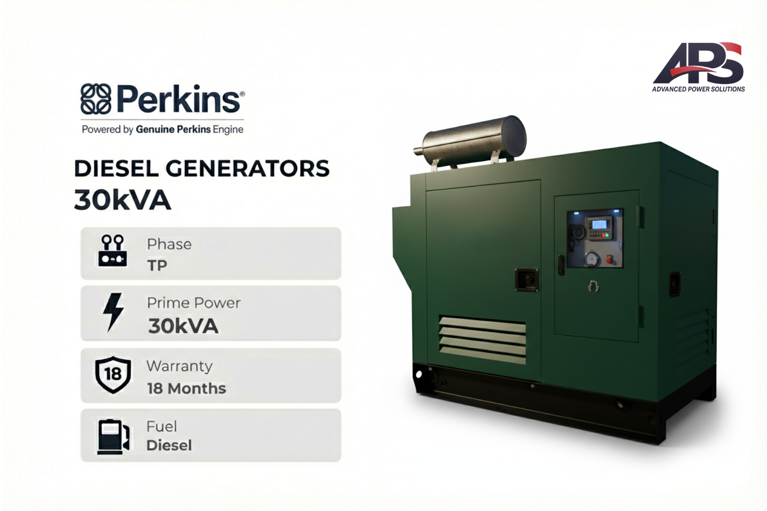 Perkins Powered APS Series | 30kVA