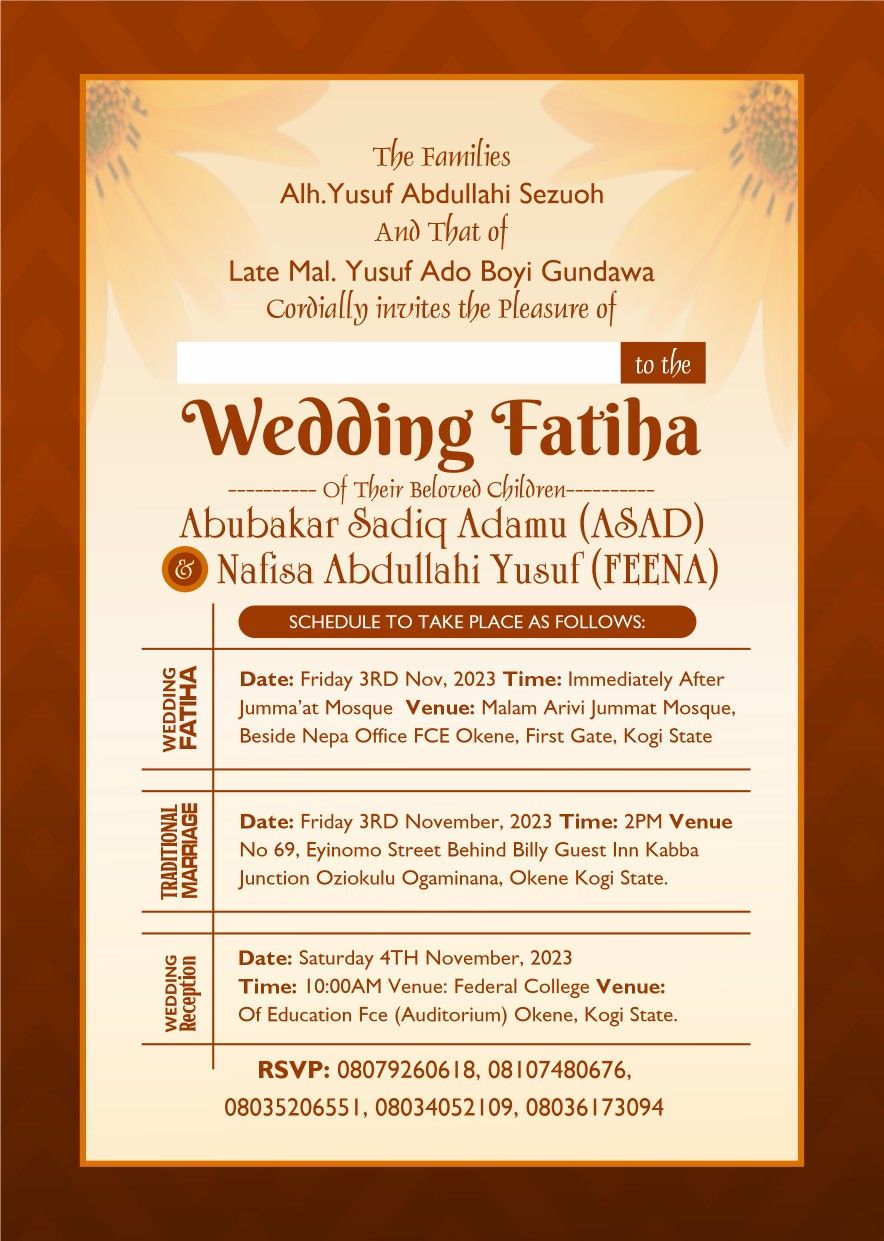 wedding card design Johannesburg