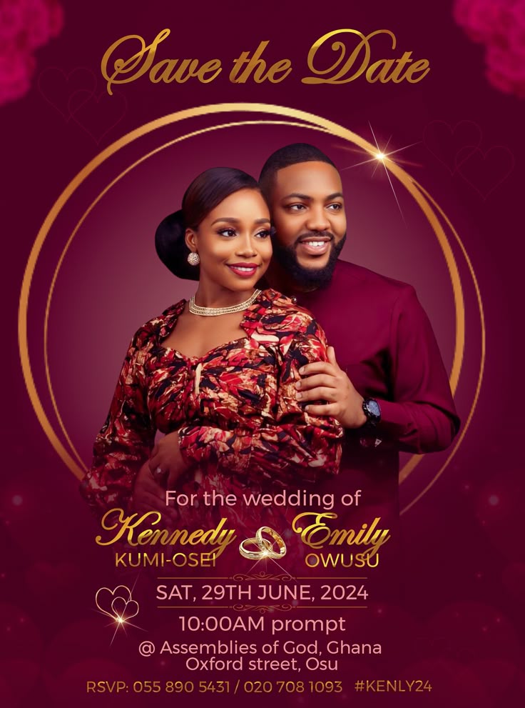 African wedding card design 17