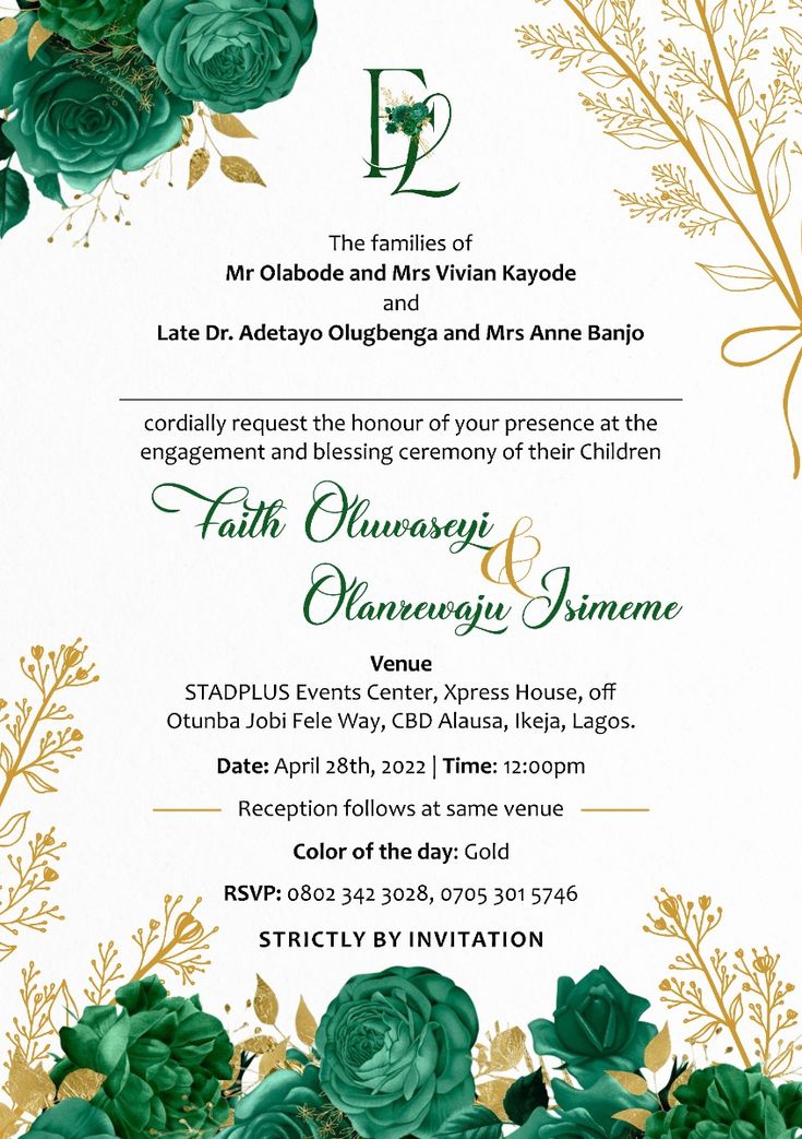 wedding stationery Calabar