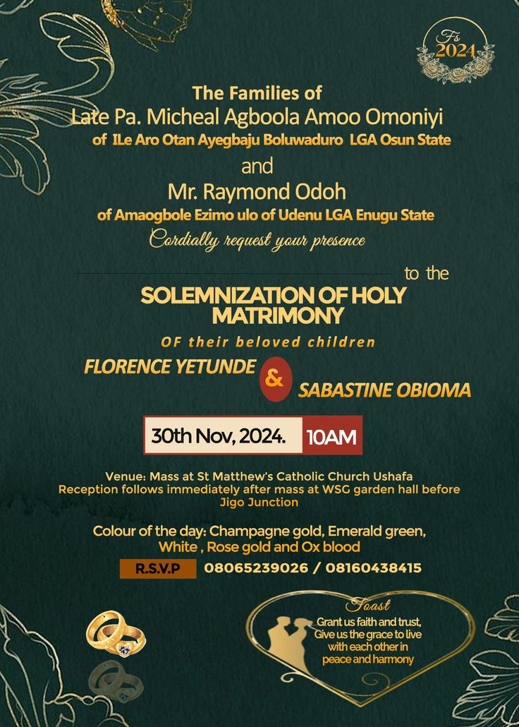 wedding card design Enugu design 4 Enugu