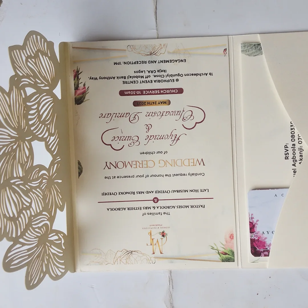 wedding invitation Benin City