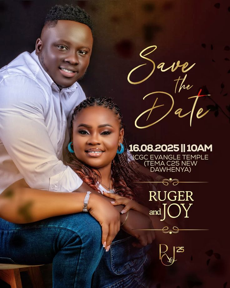Aso-oke inspired wedding invitation 18