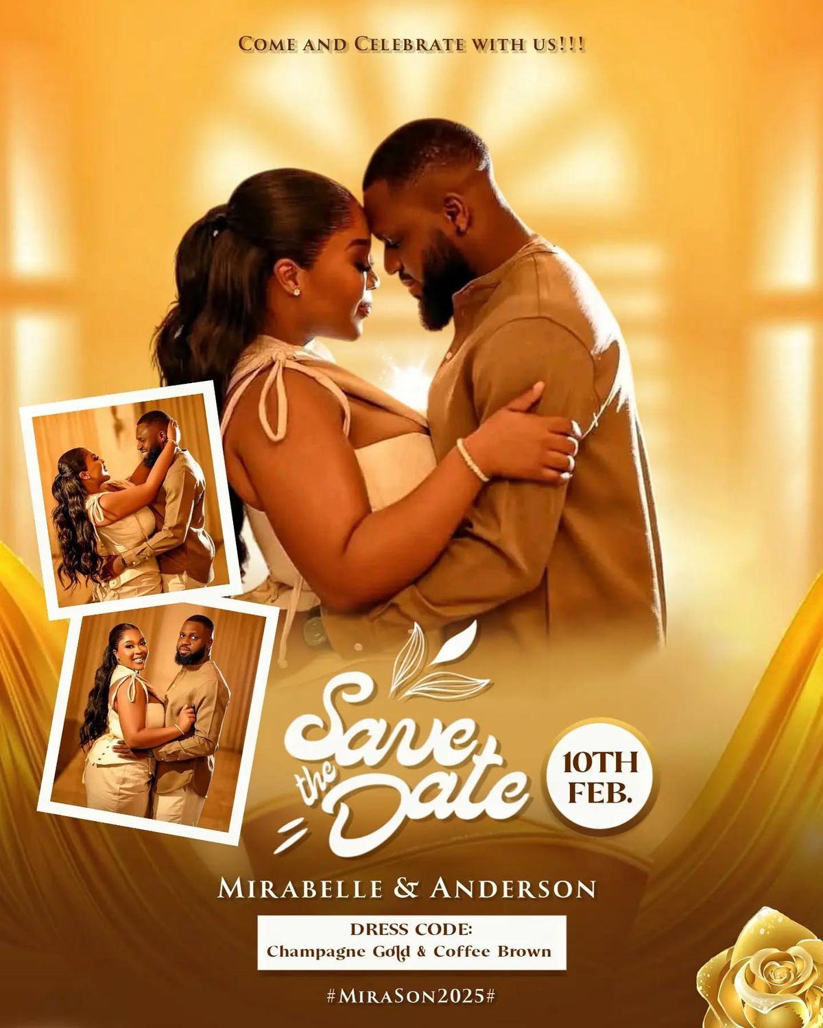 Luxury Nigerian wedding invitation design 16