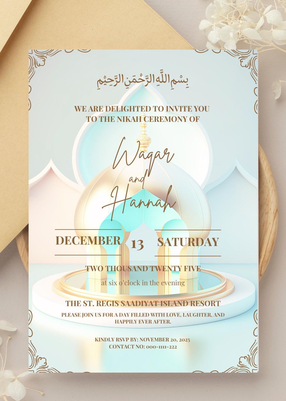 Nigerian wedding invitation design 6