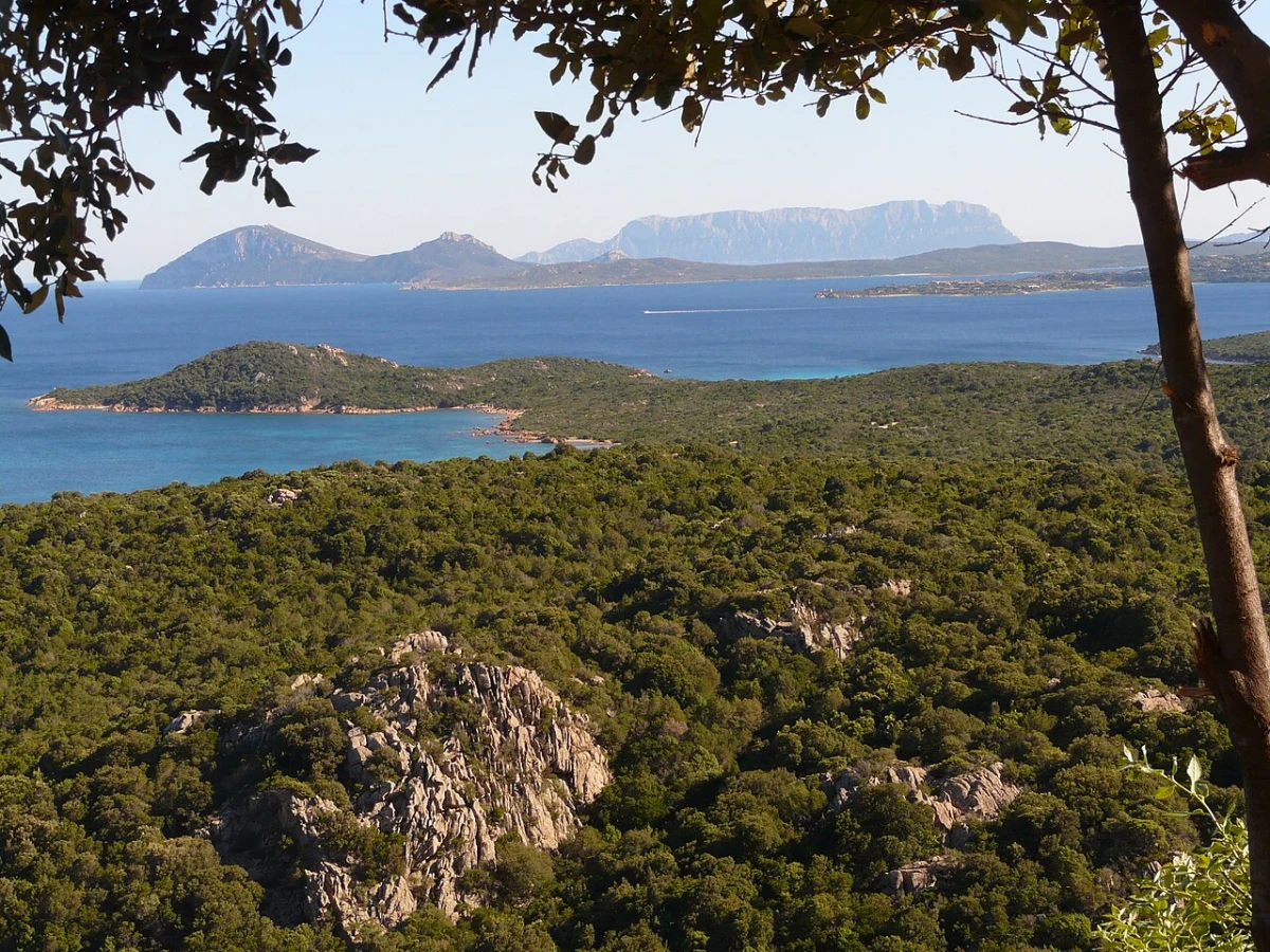 Costa Smeralda coastline panorama