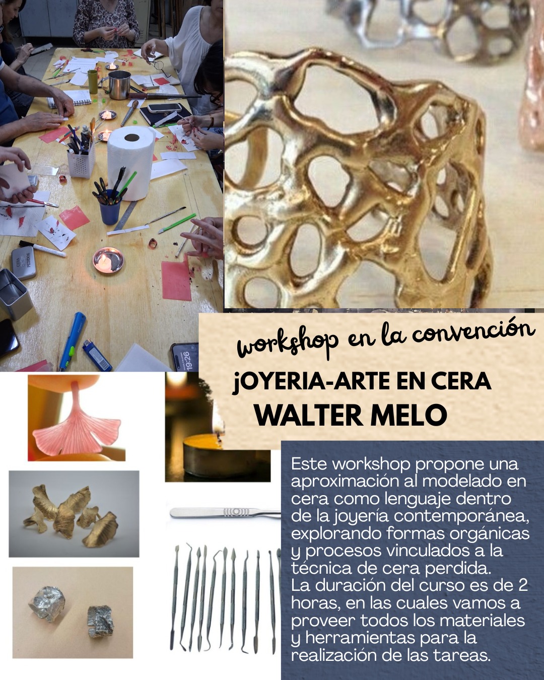 Workshop Walter Melo · Joyería