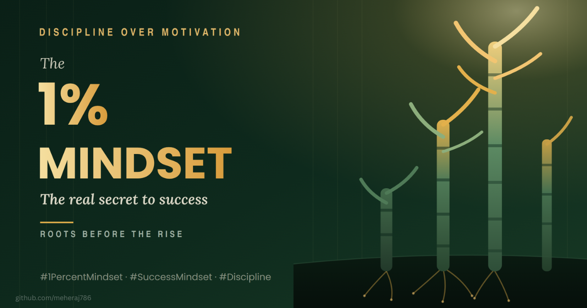 One percent Mindset
