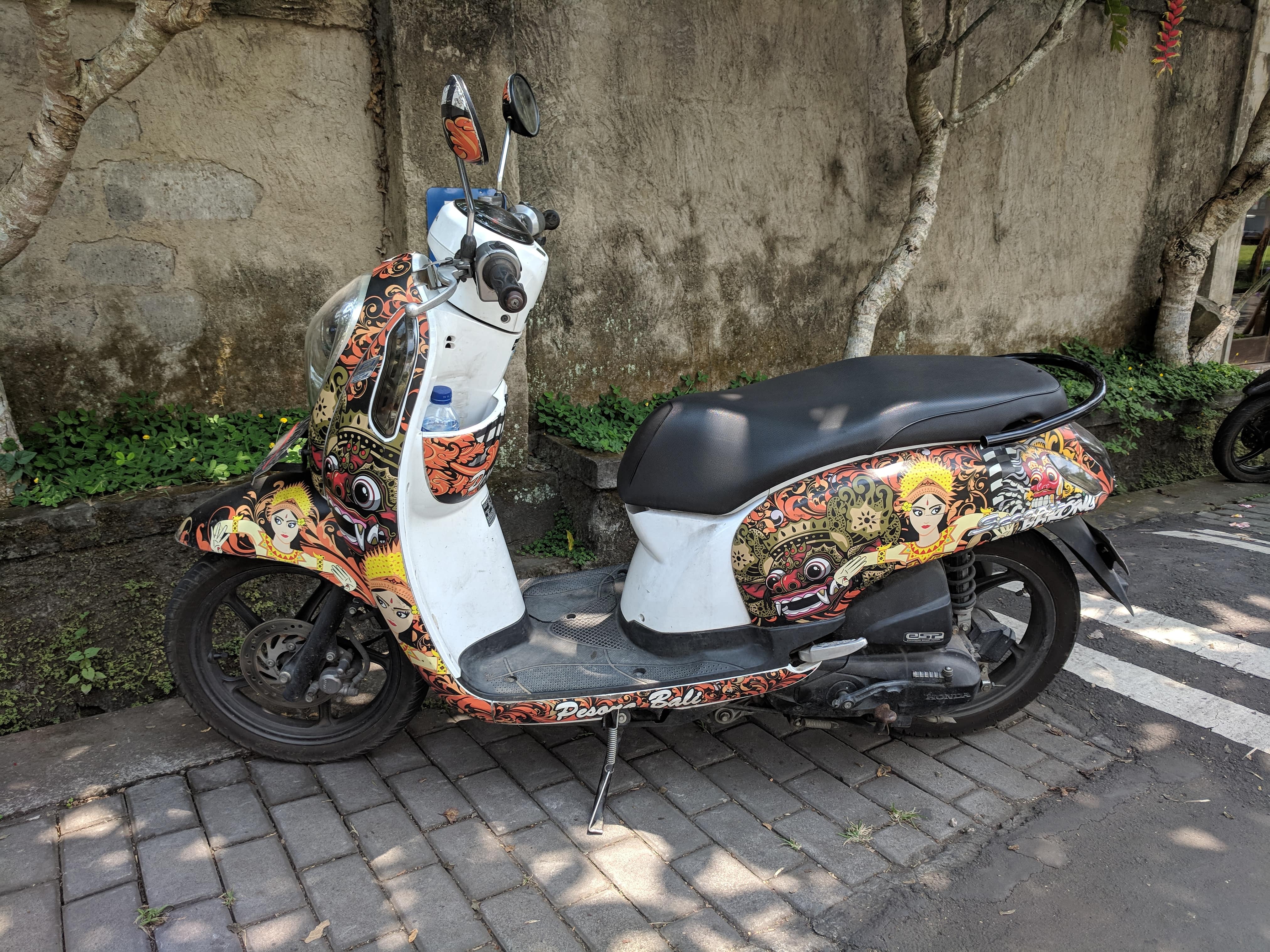 My first scooter rental in Bali - a Honda Scoopy