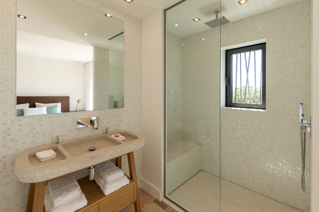 Bathroom with walk-in shower