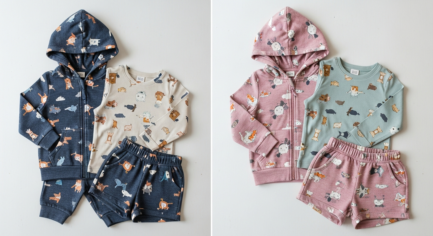 Comparação de Kit 4 Peças Roupa Infantil Capuz E Zíper Menina Moletom