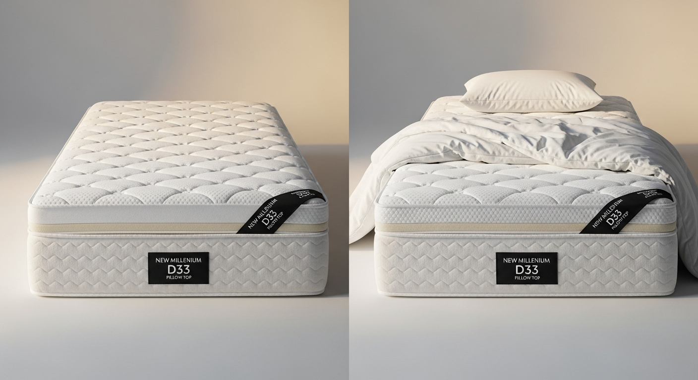 Comparação de Colchão Solteiro Espuma D33 Pillow Top New Millenium Branco
