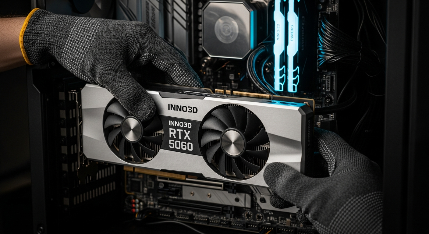 Uso seguro de Placa de Vídeo Nvidia Inno3D RTX 5060 Twin X2 8GB GDDR7