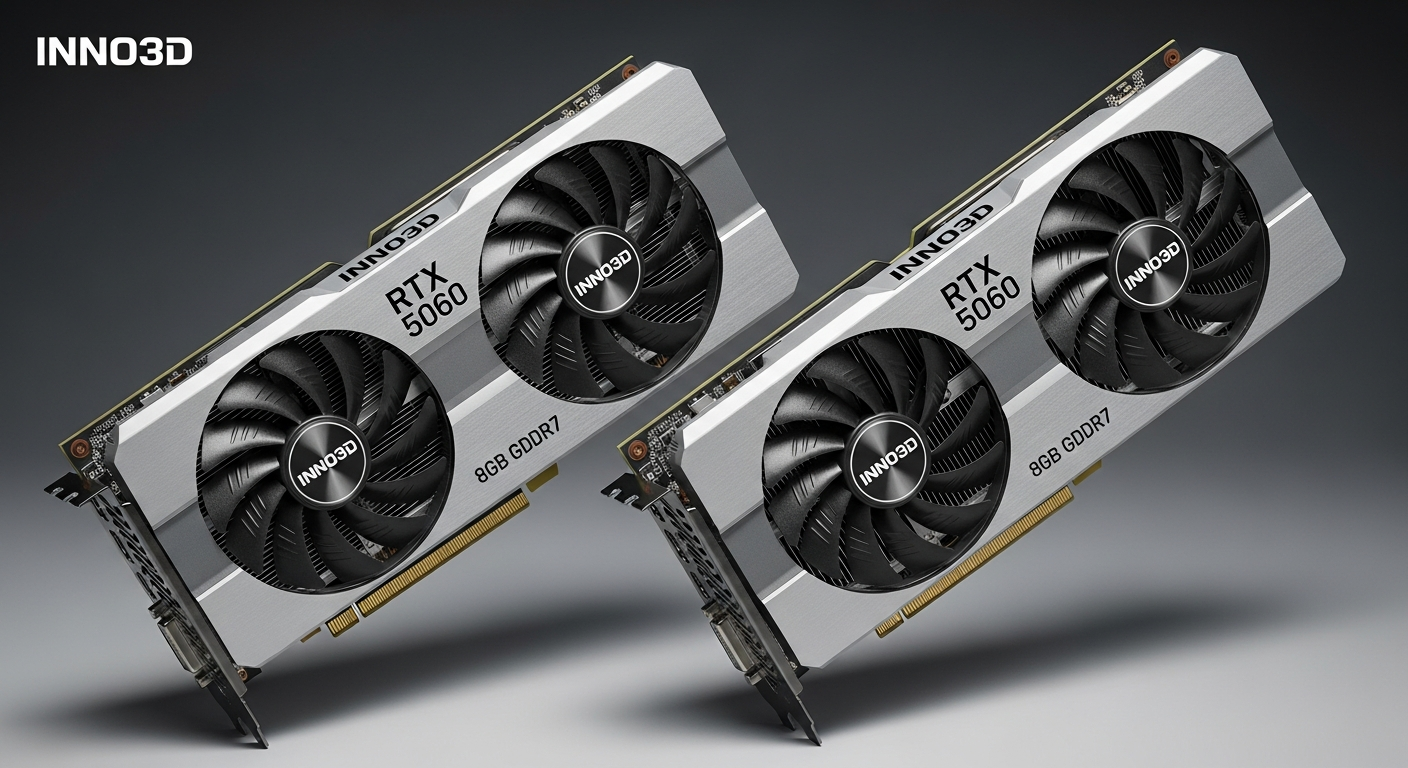 Comparação de Placa de Vídeo Nvidia Inno3D RTX 5060 Twin X2 8GB GDDR7