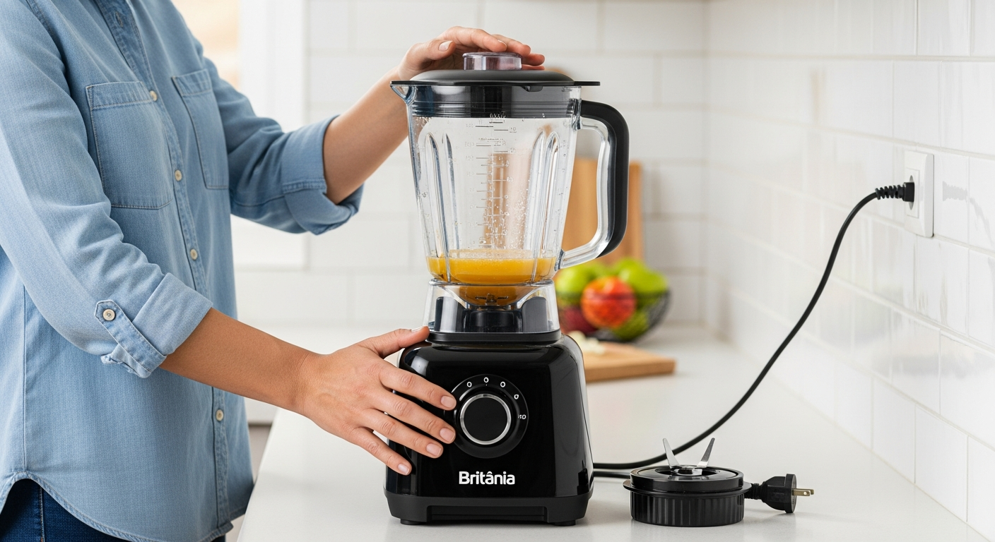Uso seguro de Liquidificador Britânia 2.6l Diamante 1100 Preto